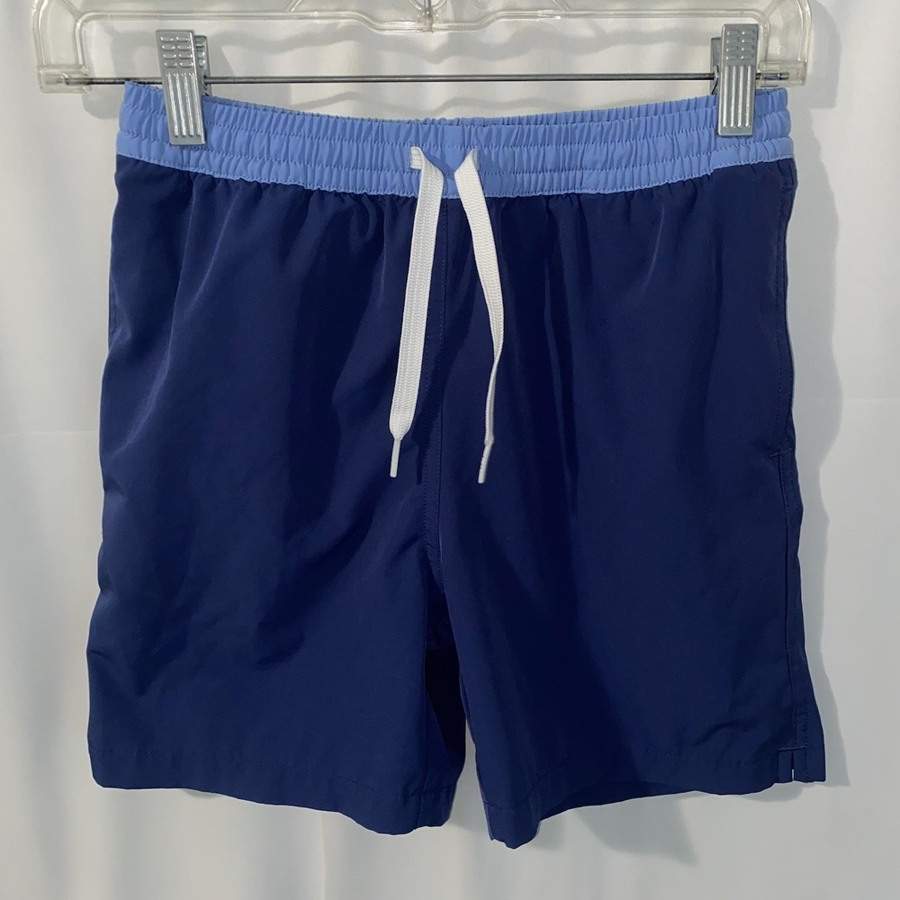 Chubbies Boys Swim Trunks Sz Med Youth 10/12 Blue Lined Pockets Pattern Lining